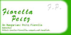 fiorella peitz business card